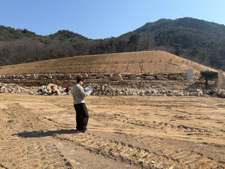 2.덕산면 낙상리 산128 관광농원 부지조성 점검 모습