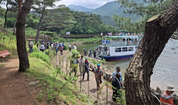 괴산호 유·도선 운항 재개