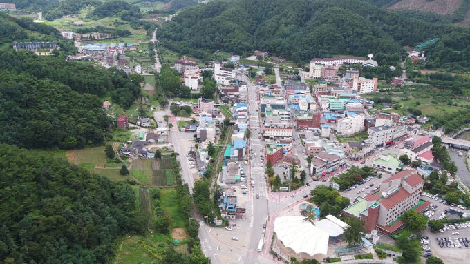 충주 수안보 전경