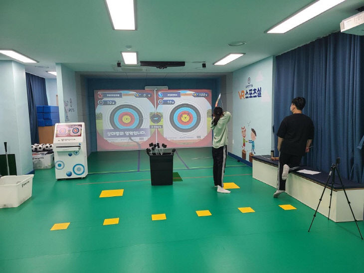 타기관 VR 스포츠실 사진.(사진=음성군 제공)