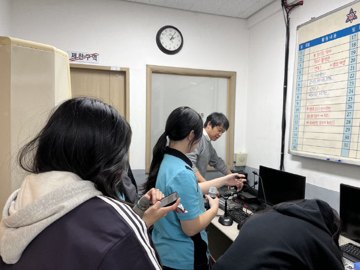 공주교육지원청 학교 방송 운영 관리 지원 시범사업 실시 사진