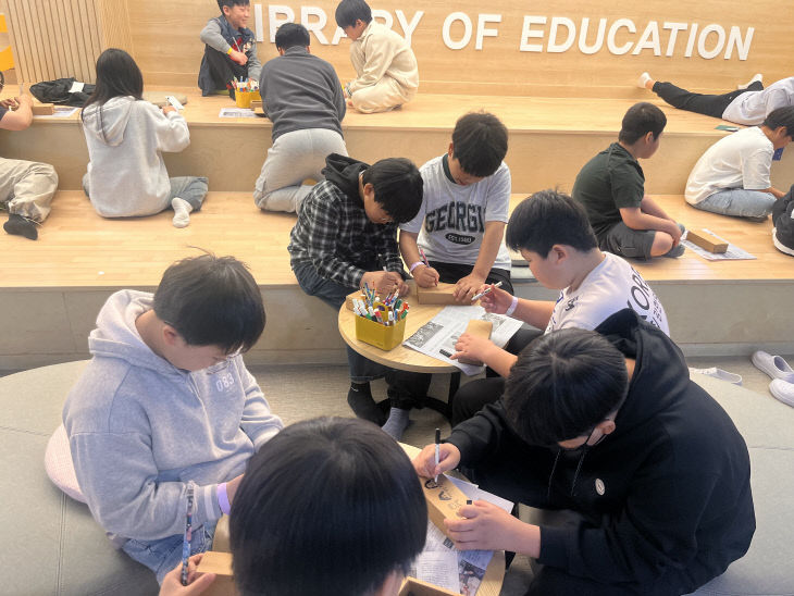 (음성교육도서관) 작년 도서관체험프로그램 도바라기 활동사진(