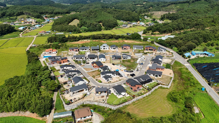 5.신양면 황계지구 하수관로 정비사업 현황 사진