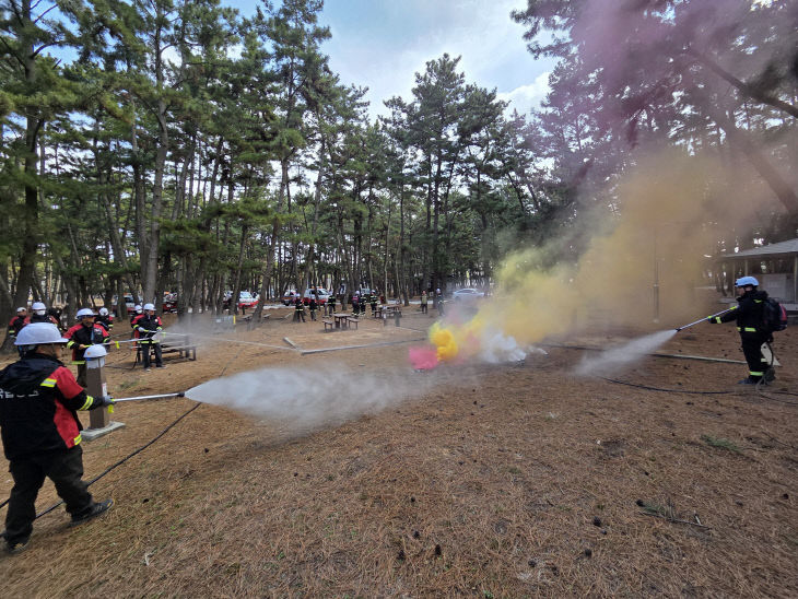 태안 산불진화훈련 사진 1