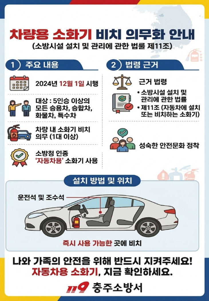 차량용 소화기 홍보물(보도용)