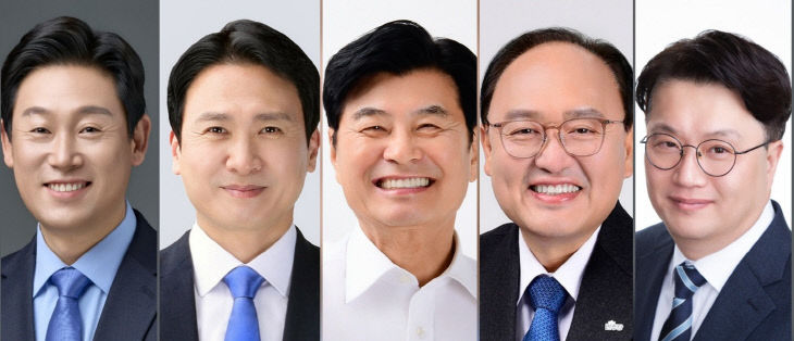 민주당 시장 5인