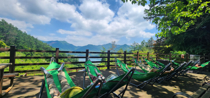 충주 계명산 치유의숲 산림치유 프로그램 사진.(사진=충주시 제