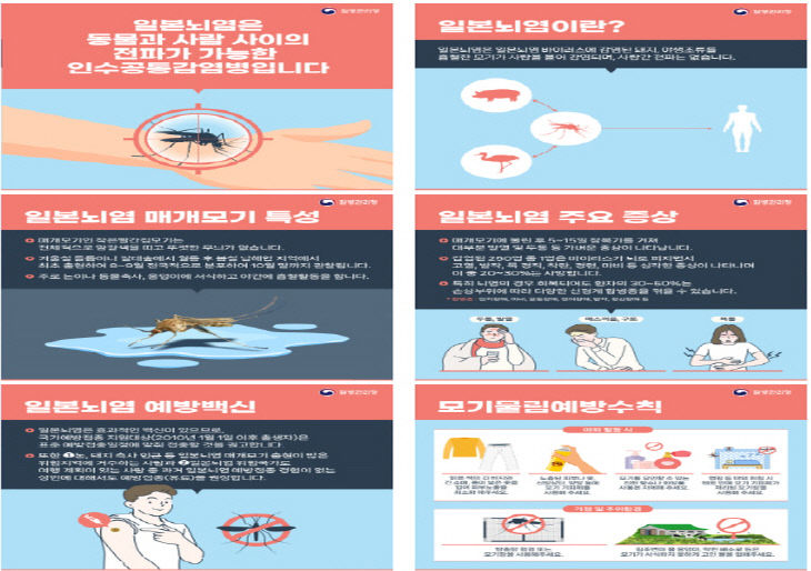 따른 모기물림 주의 당부