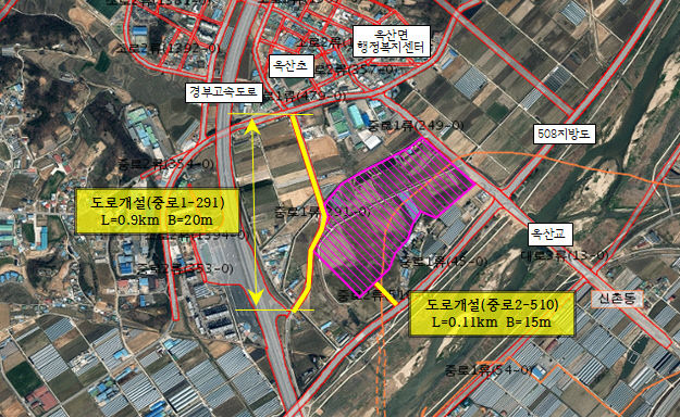 청주 농수산물 도매시장 진입도로 조성사업 상반기 착공.