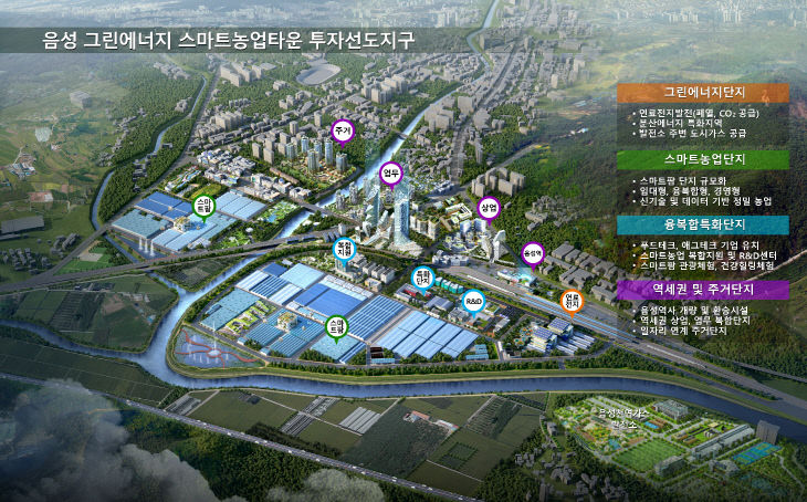 음성 ‘그린에너지 스마트농업타운’ 조감도.(사진=음성군 제공