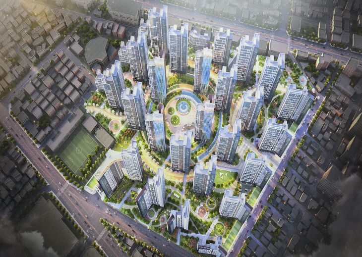 삼성아파트 재건축 조감도1