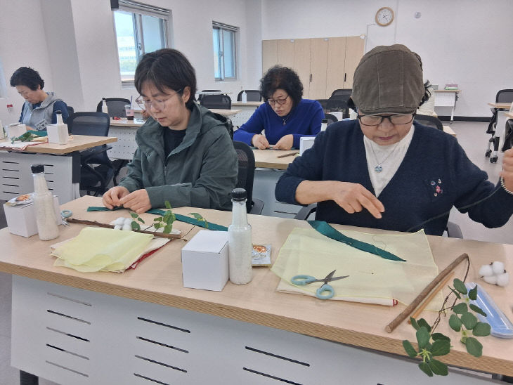 술교육 보자기전통공예전문가 과정 수료식 실시