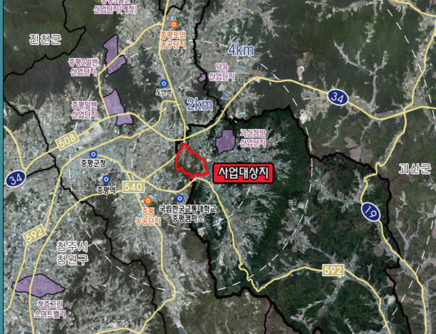 청안산단 위치도