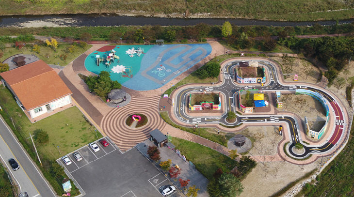 증평군 자전거공원 및 자전거 교육장 전경 사진