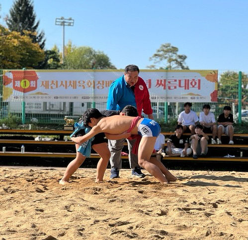 지난 제1회 유소년 씨름대회