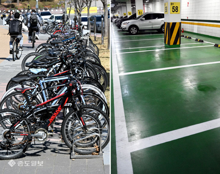 공공기관 2부제 첫 날…자전거 출근 늘고 자동차 출근은 줄고