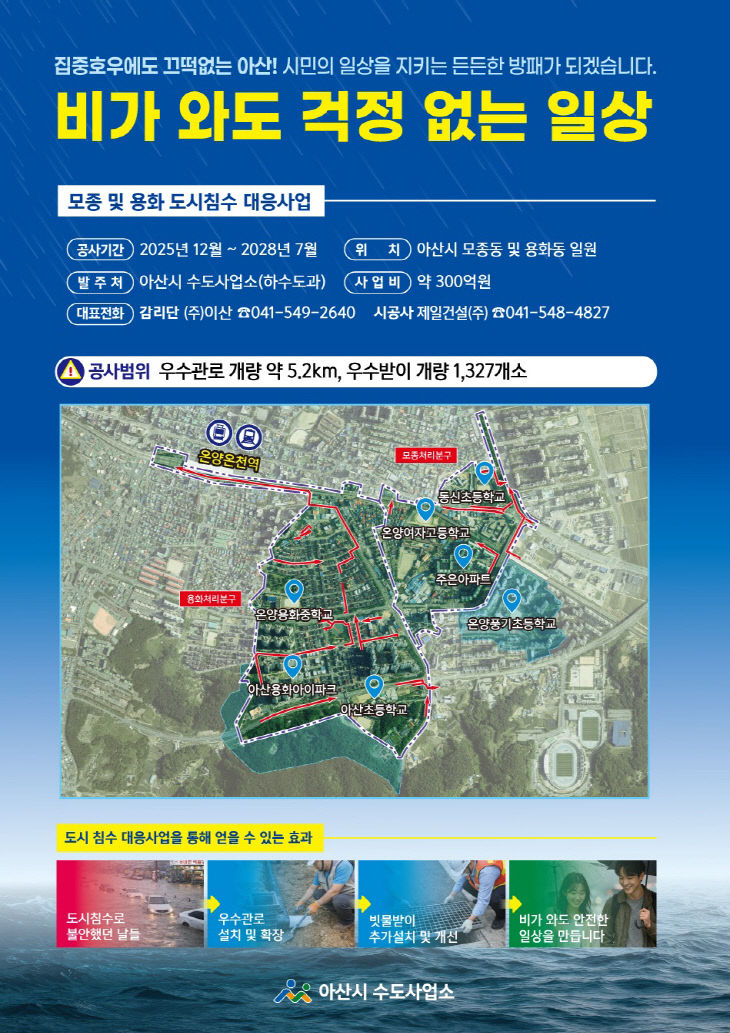 8. 아산시, 원도심 도시침수 예방 총력
