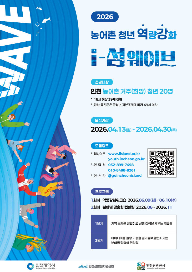 2026 인천 섬 웨이브 포스터