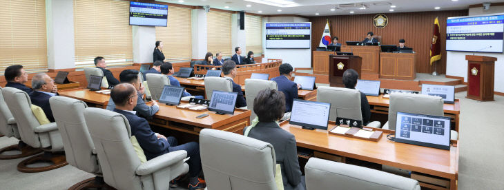 제271회 임시회 회의장 전경