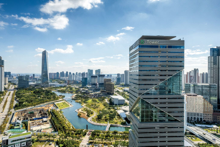 인천경제청 전경(송도 G타워)