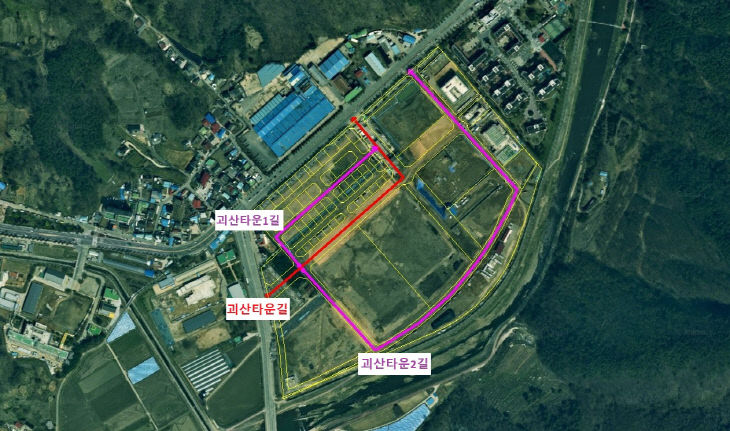 미니복합타운 진입도로 도로명
