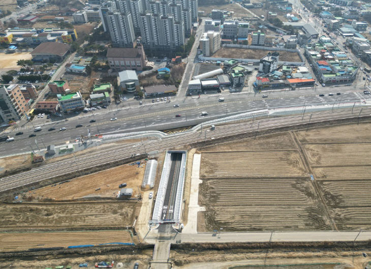 청주시, 석화건널목 입체화사업 완료