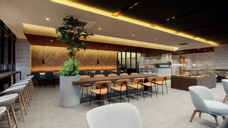 금빛카페 내부 사진.(사진=음성군 제공)