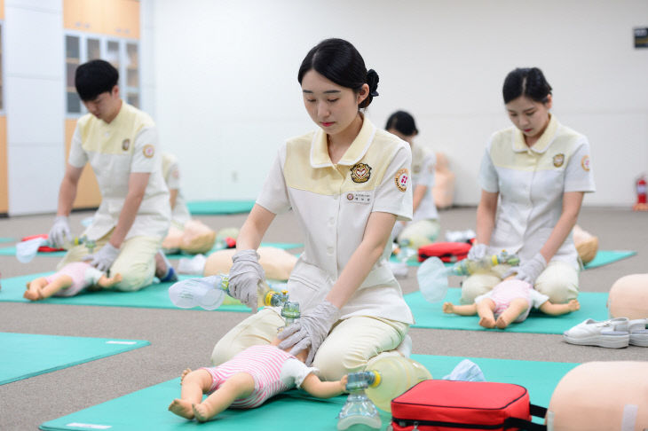 간호학과 실습 모습