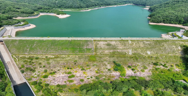 논 범용화 용수공급체계 구축사업 부지 모습