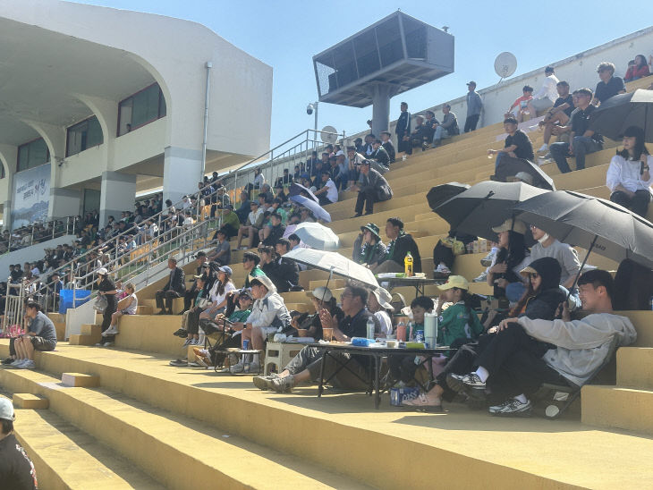 가족단위의 관중