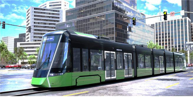 도시철도 2호선 트램 가상도.