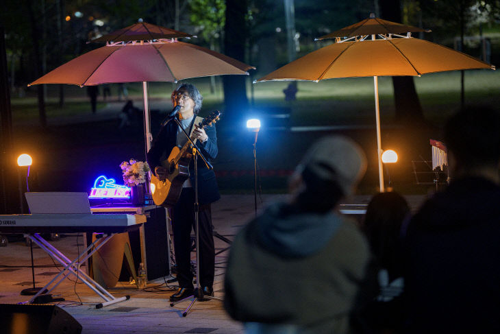 2025년 증평 보강천미루나무숲 버스킹 공연 사진