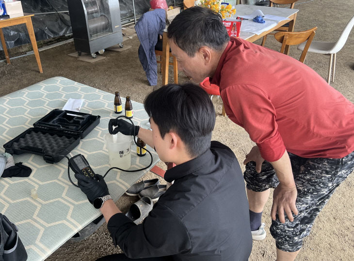 청양 수경재배 농가 현장 점검