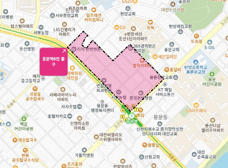 용문역6번출구 배달상권
