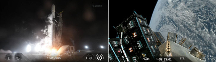 Falcon9 발사, 궤도 분리