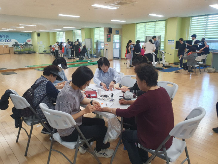 3. 증평군보건소, 체력증진교실 사전 건강검진 사진