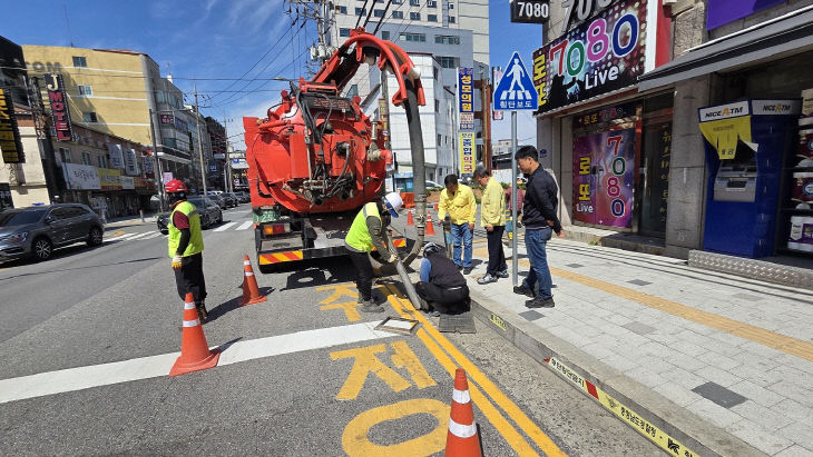 우기 대비 하수도 중점 관리구역 ‘집중 준설’ 총력