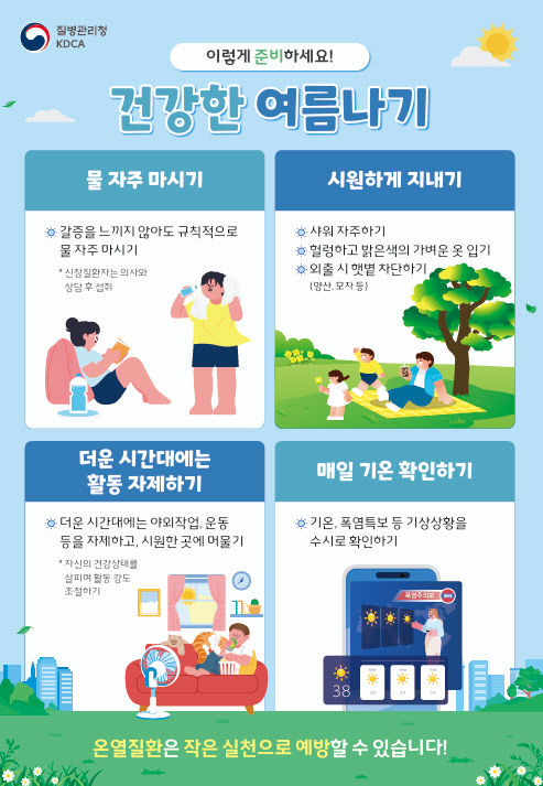 (포스터) 온열질환 예방 건강수칙