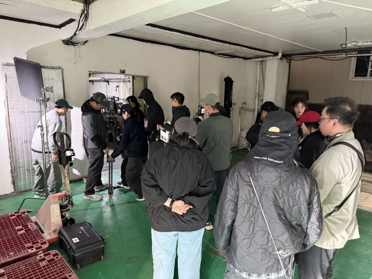 보도 1) 영화 촬영 모습(2)