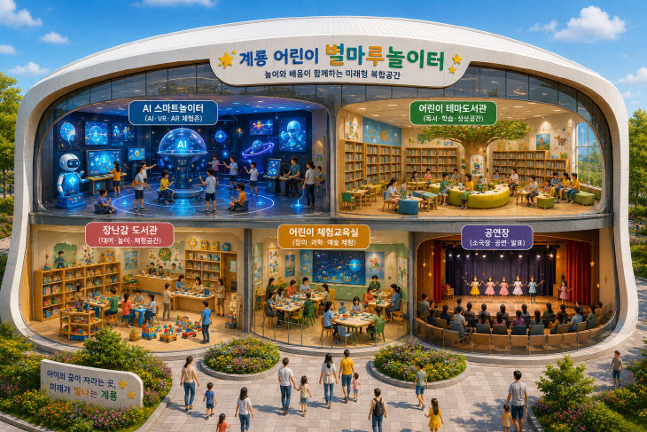 계룡어린이별마루 놀이터 가상도