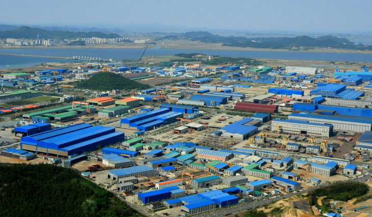 함정 MRO 산업 육성- 대불산업단지 전경