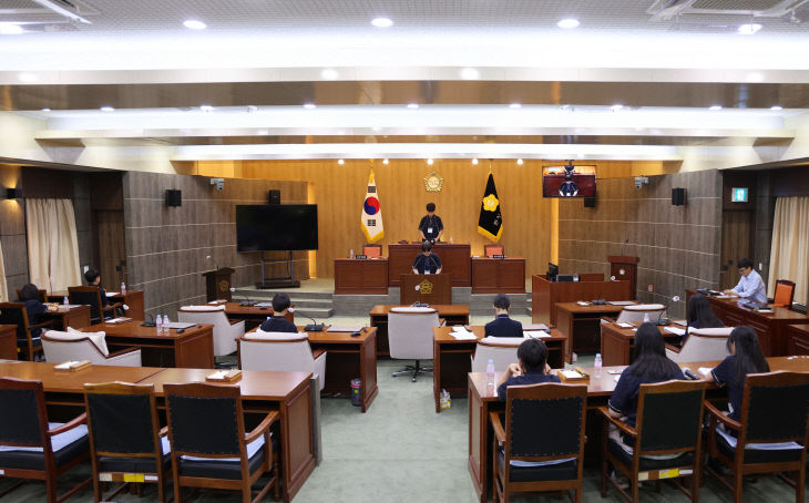 단양군의회 단양중학교 학생 ‘모의의정’ 체험(2)