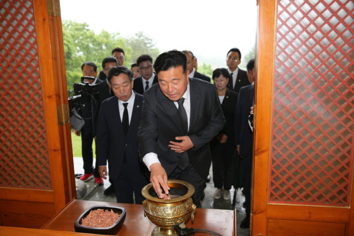 최재구군수후보분향