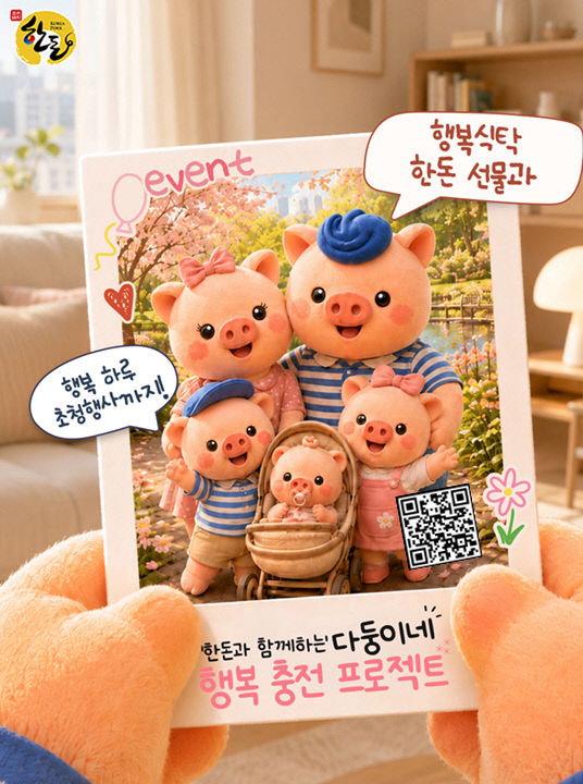 '한돈과 함께하는 다둥이네 행복 충전 프로젝트’