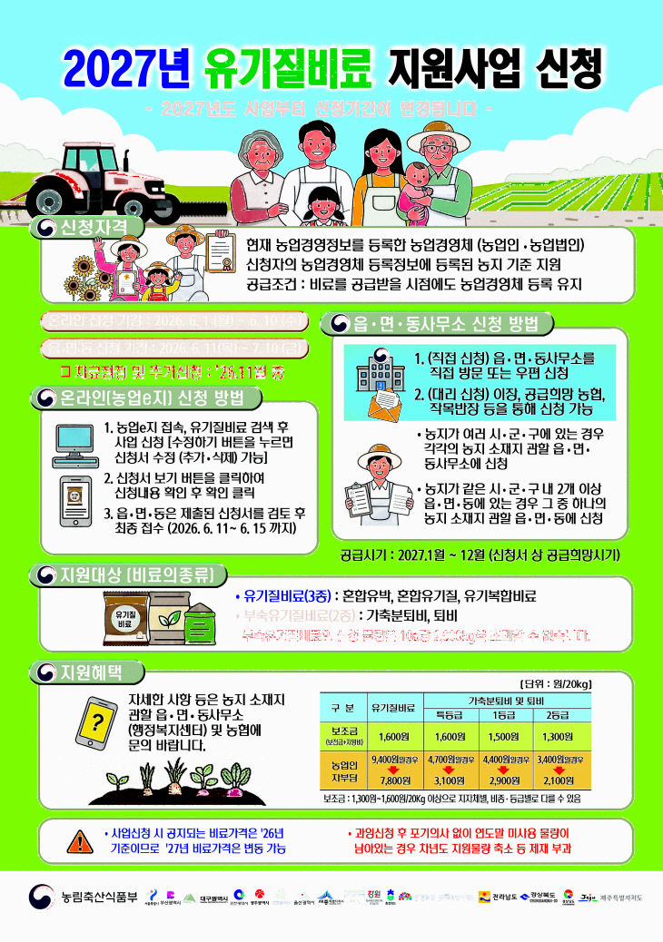 1-1. 2027년 유기질비료 지원사업 안내문