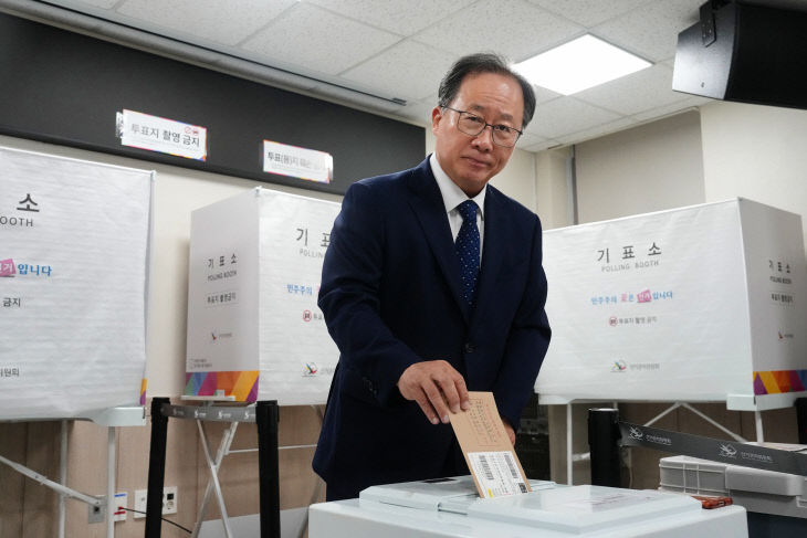 김석준 후보 사전투표2