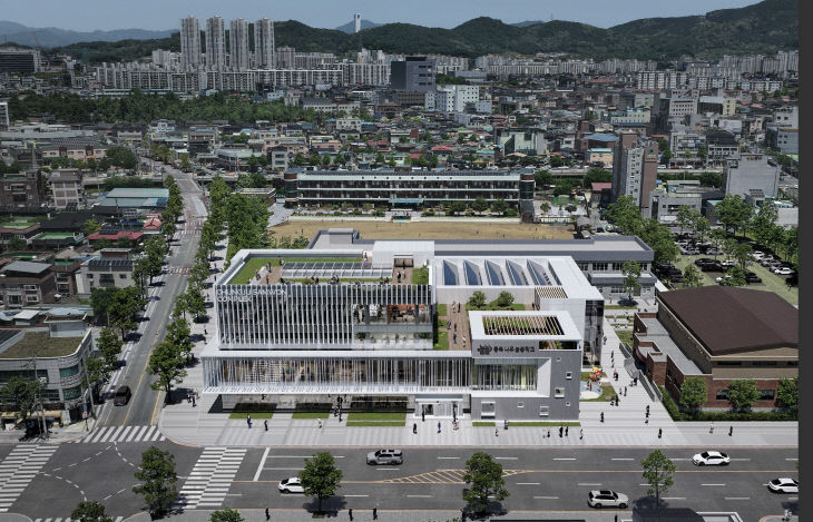 '충주삼원초 학교복합시설' 조감도.(사진=충주시 제공)