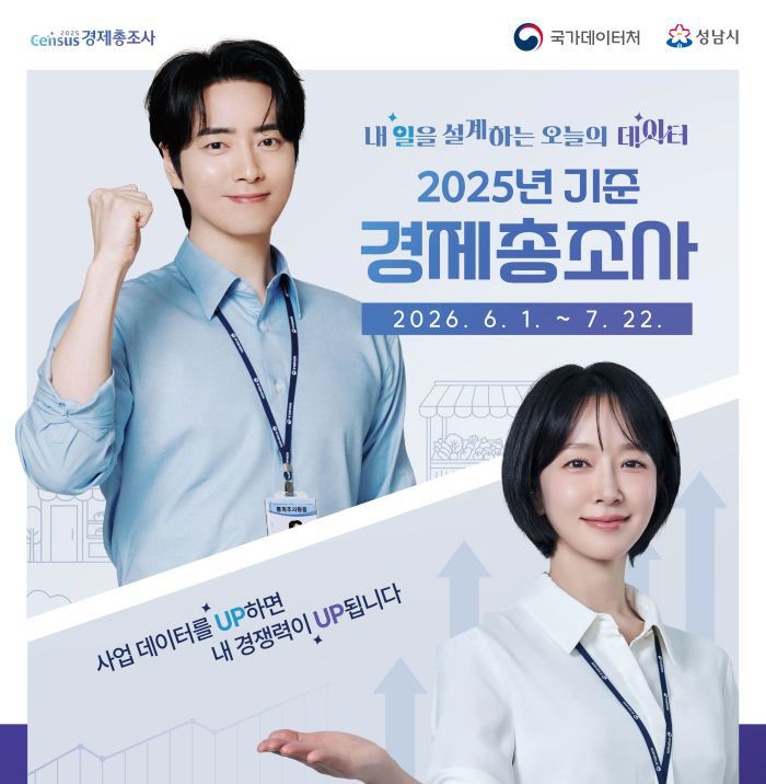 정책기획과-2025년 기준 경제총조사 홍보 포스터