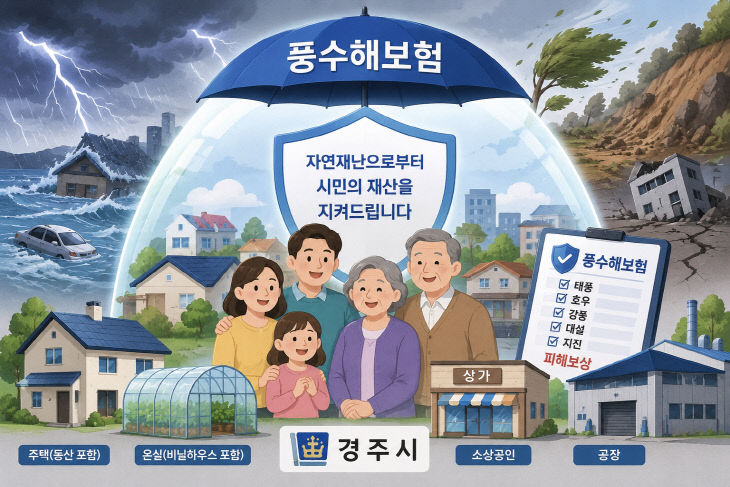 경주시 풍수해보험 지원사업 추진