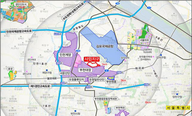 1. 위치도(부천 대장안취락)